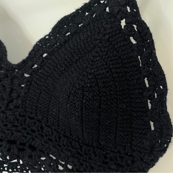 A&F Crochet Bodice Bralette Cropped Tank Top - Picture 2 of 8